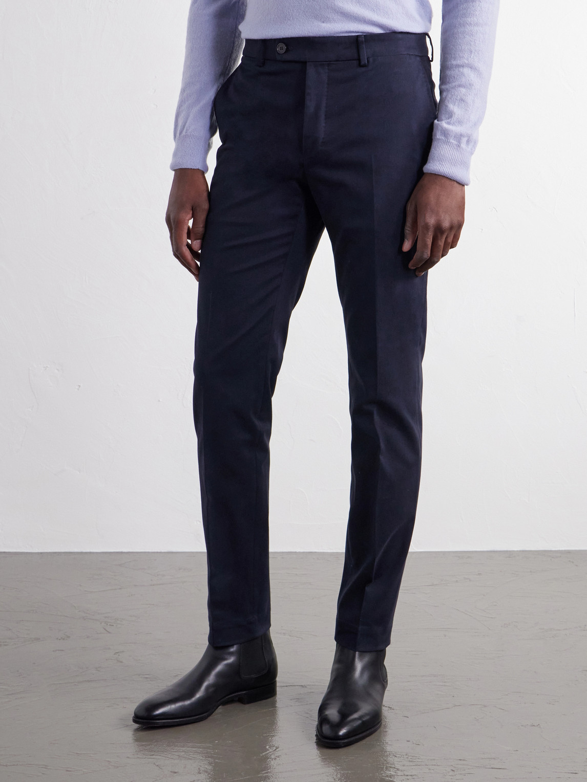 Incotex Tapered Stretch-Cotton Gabardine Suit Trousers