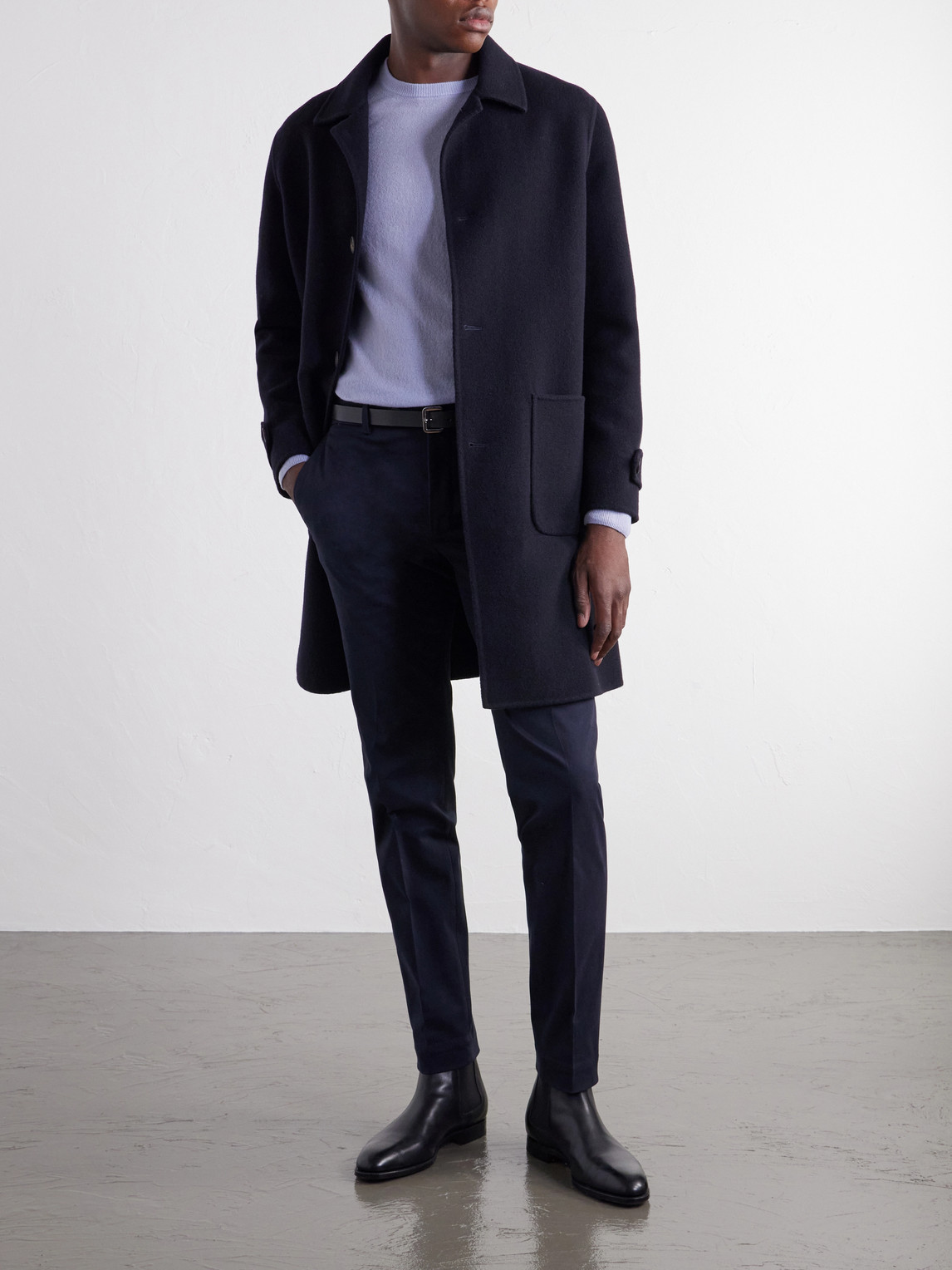 Incotex Tapered Stretch-Cotton Gabardine Suit Trousers
