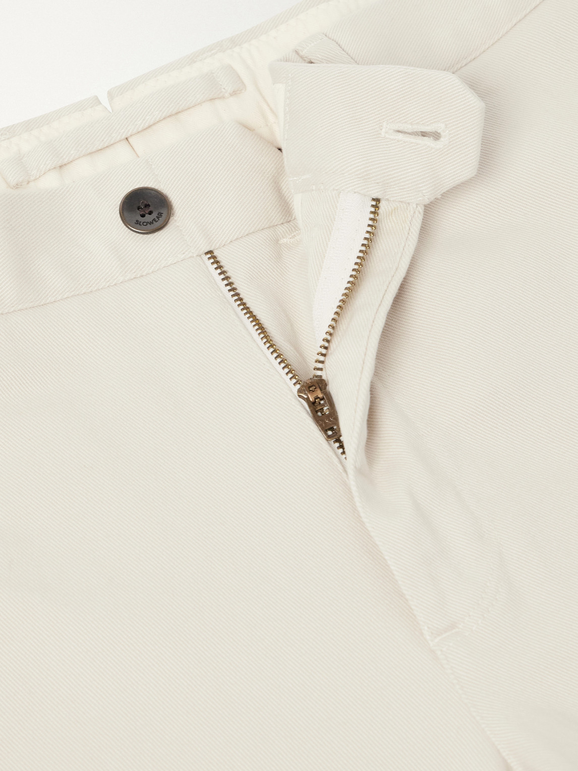 Incotex Straight-Leg Cotton-Blend Twill Trousers