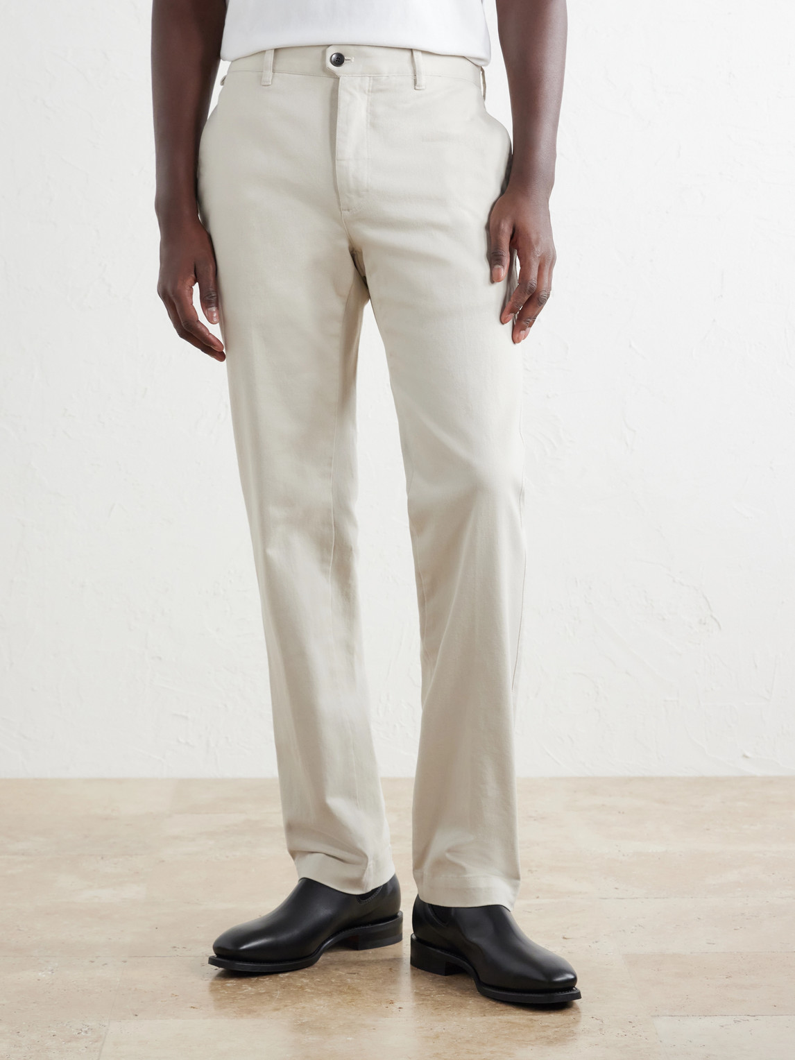 Incotex Straight-Leg Cotton-Blend Twill Trousers