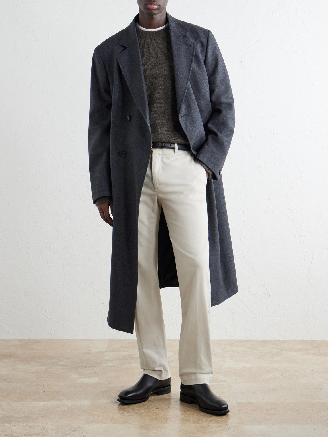 Incotex Straight-Leg Cotton-Blend Twill Trousers