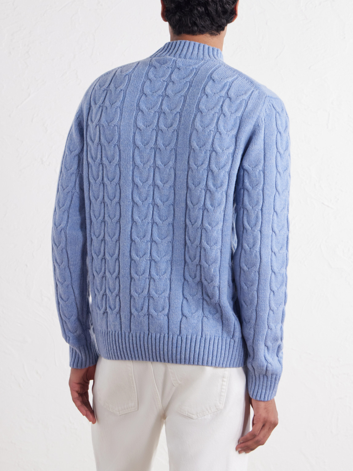 Zanone Slim-Fit Cable-Knit Virgin Sweater