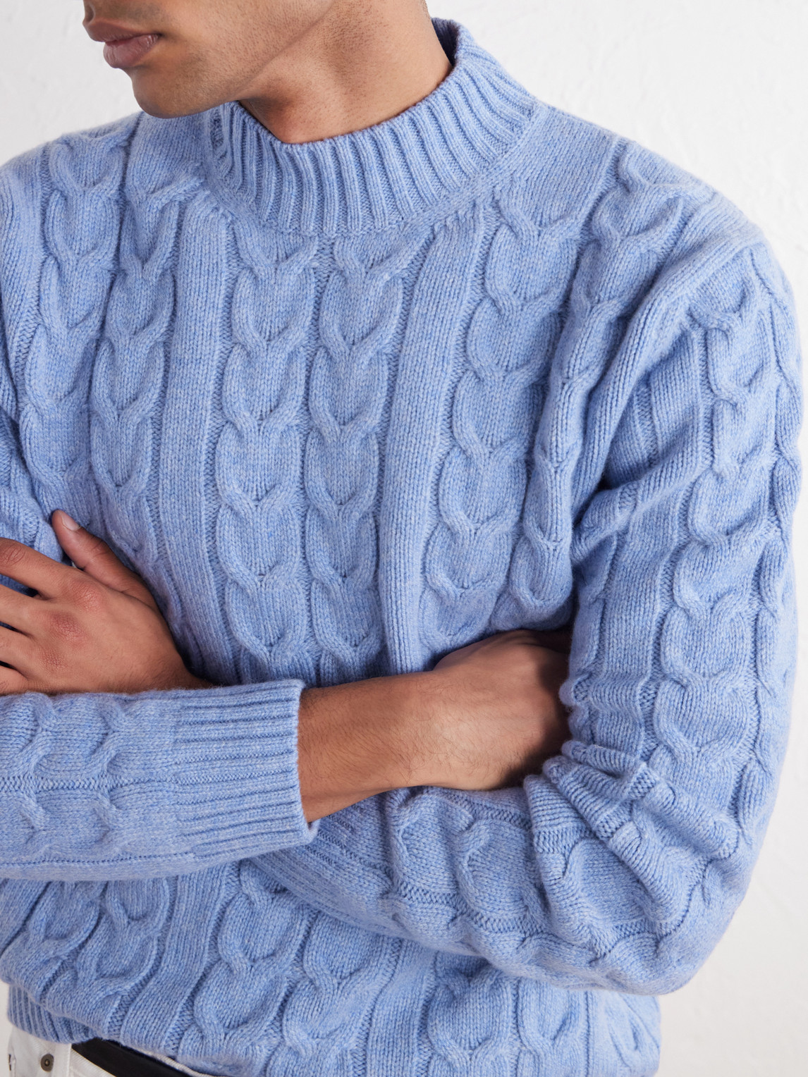 Zanone Slim-Fit Cable-Knit Virgin Sweater