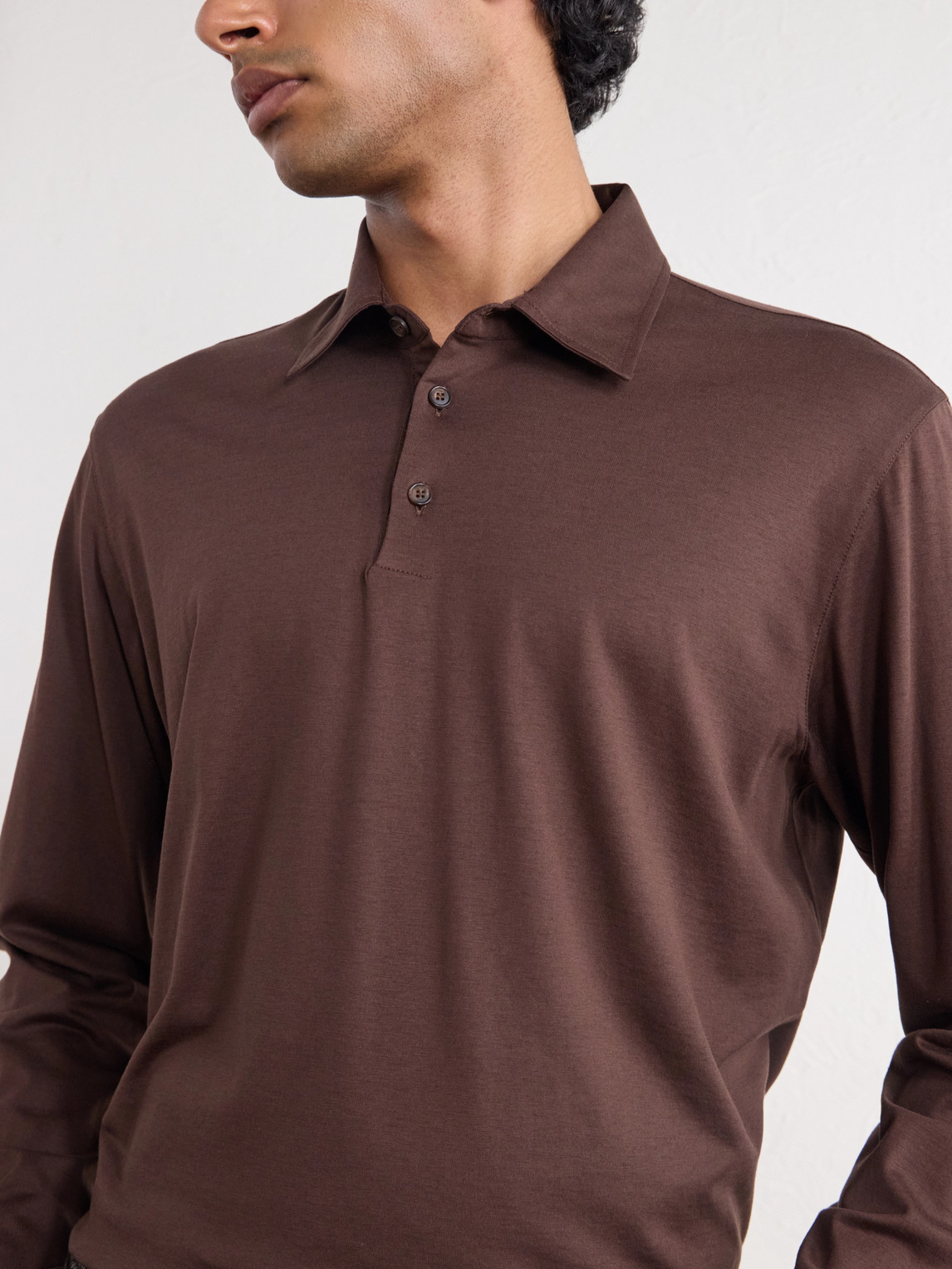 Zanone Cotton And Silk-Blend Jersey Polo Shirt