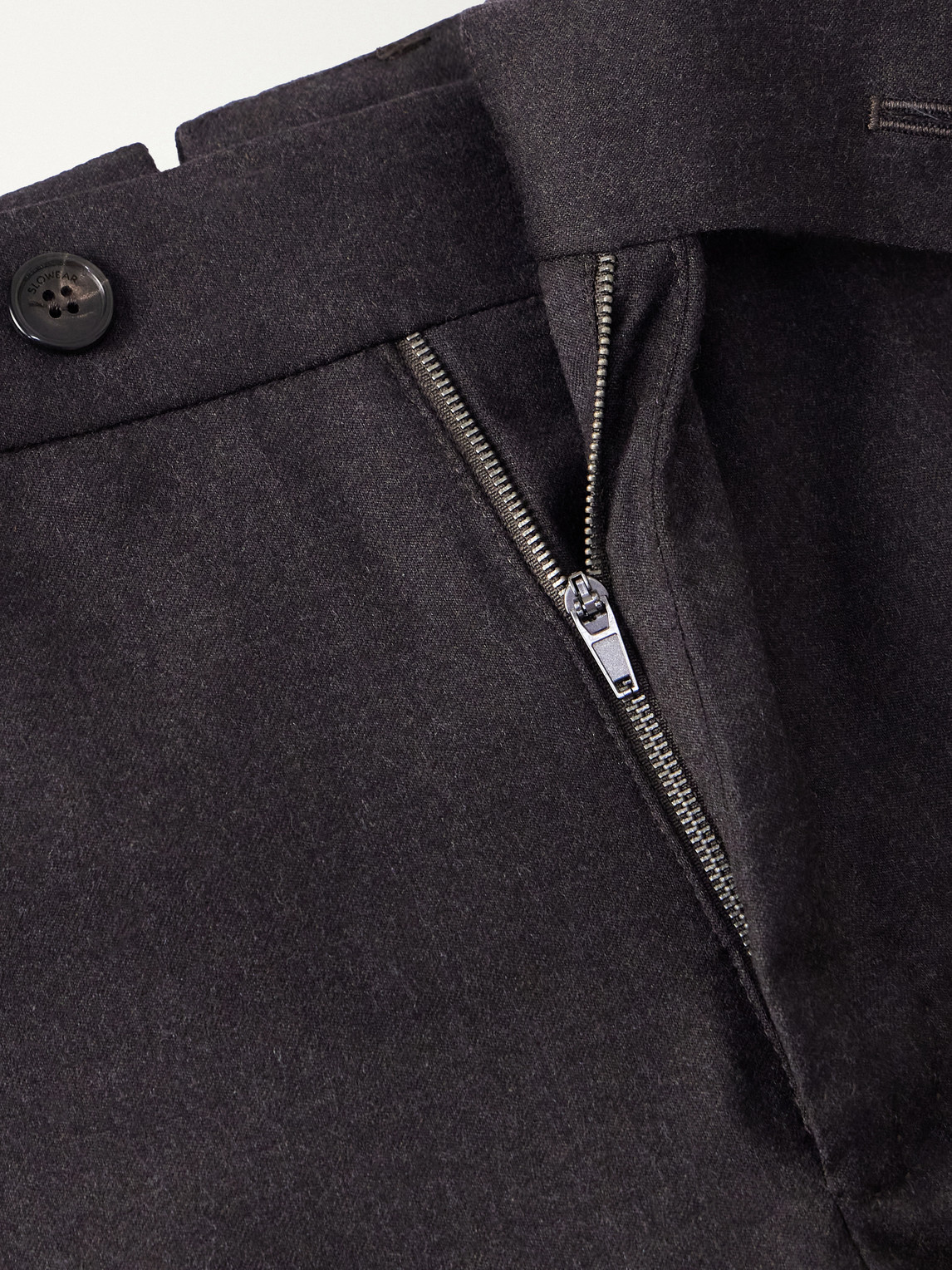 Incotex Tapered Wool-Blend Flannel Trousers