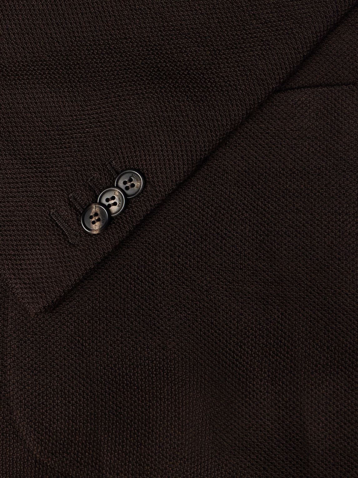 Incotex Wool-Blend Woven Waffle Jersey Blazer