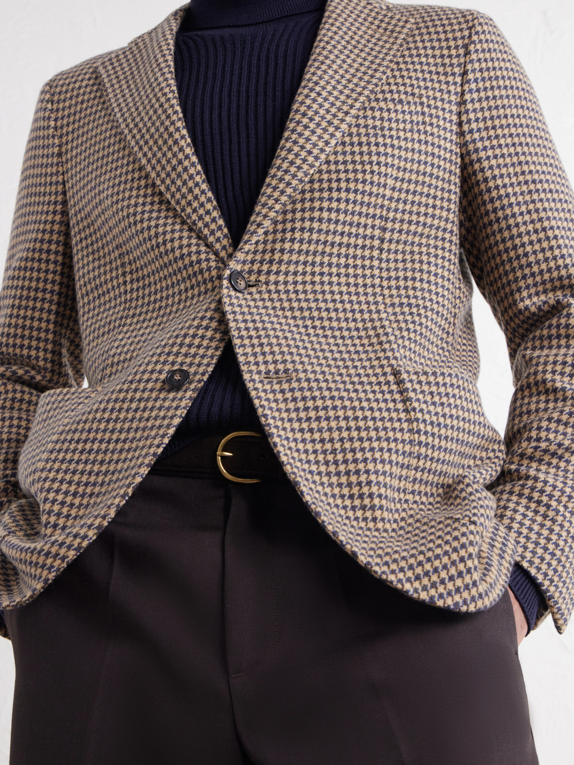Incotex Houndstooth Virgin Blazer