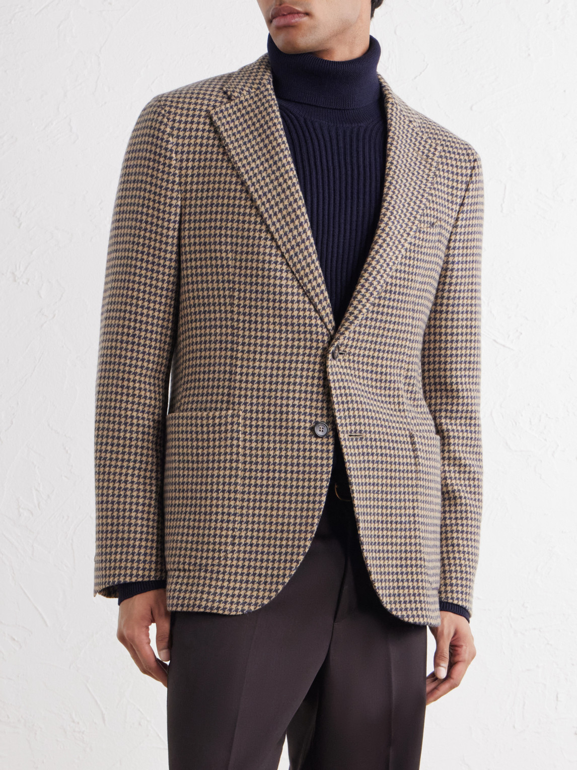 Incotex Houndstooth Virgin Blazer