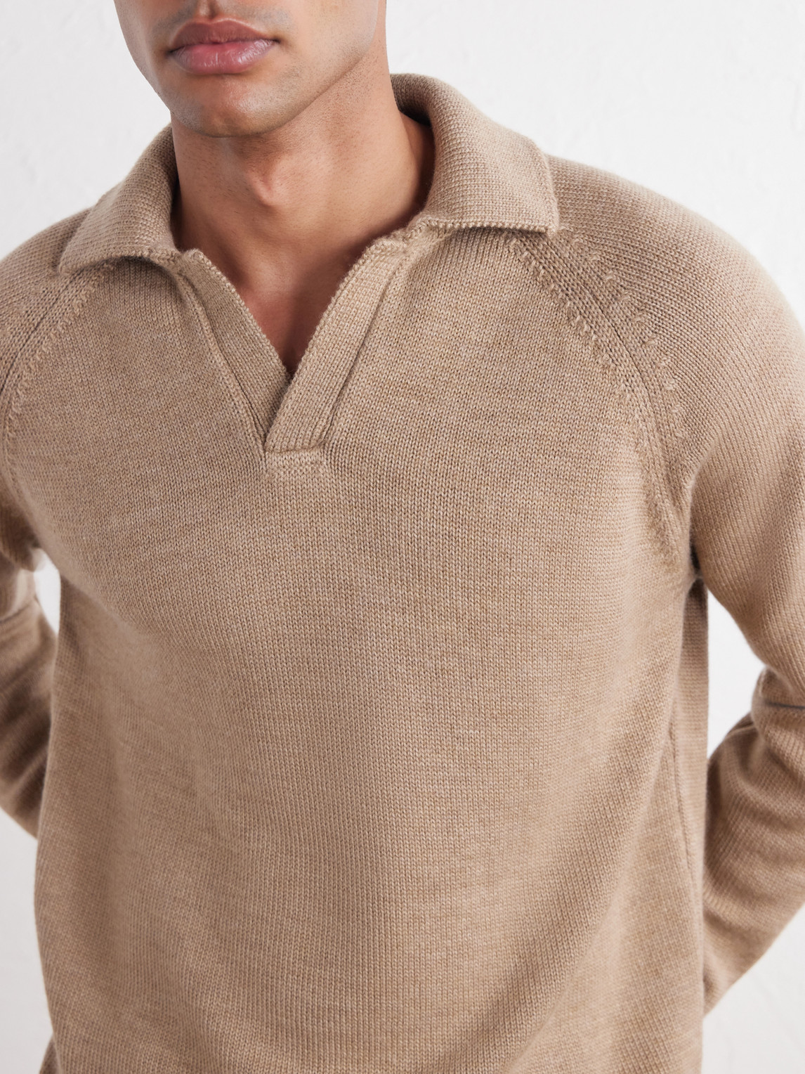 Zanone Slim-Fit Virgin Wool Polo Sweater