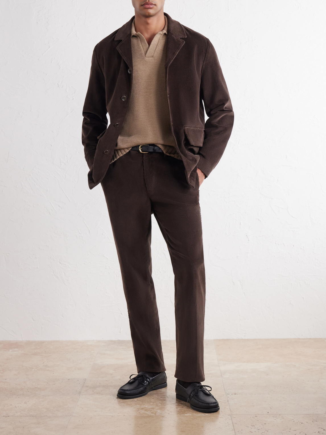 Zanone Slim-Fit Virgin Wool Polo Sweater