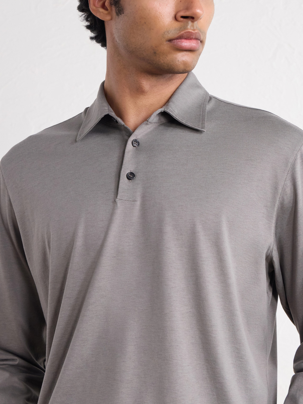 Zanone Cotton And Silk-Blend Jersey Polo Shirt