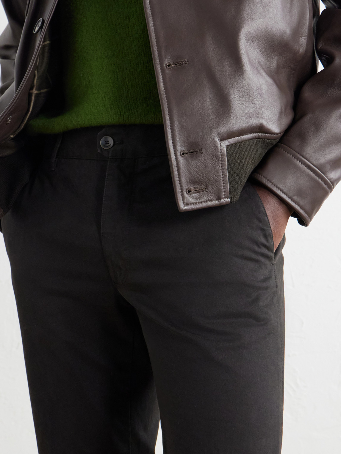 Incotex Straight-Leg Cotton-Blend Twill Trousers