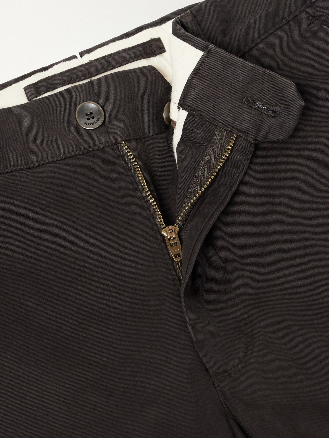 Incotex Straight-Leg Cotton-Blend Twill Trousers