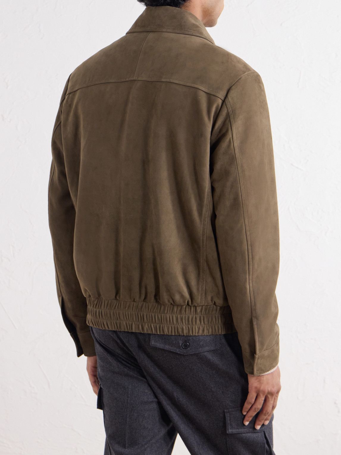 Montedoro Suede Blouson Jacket
