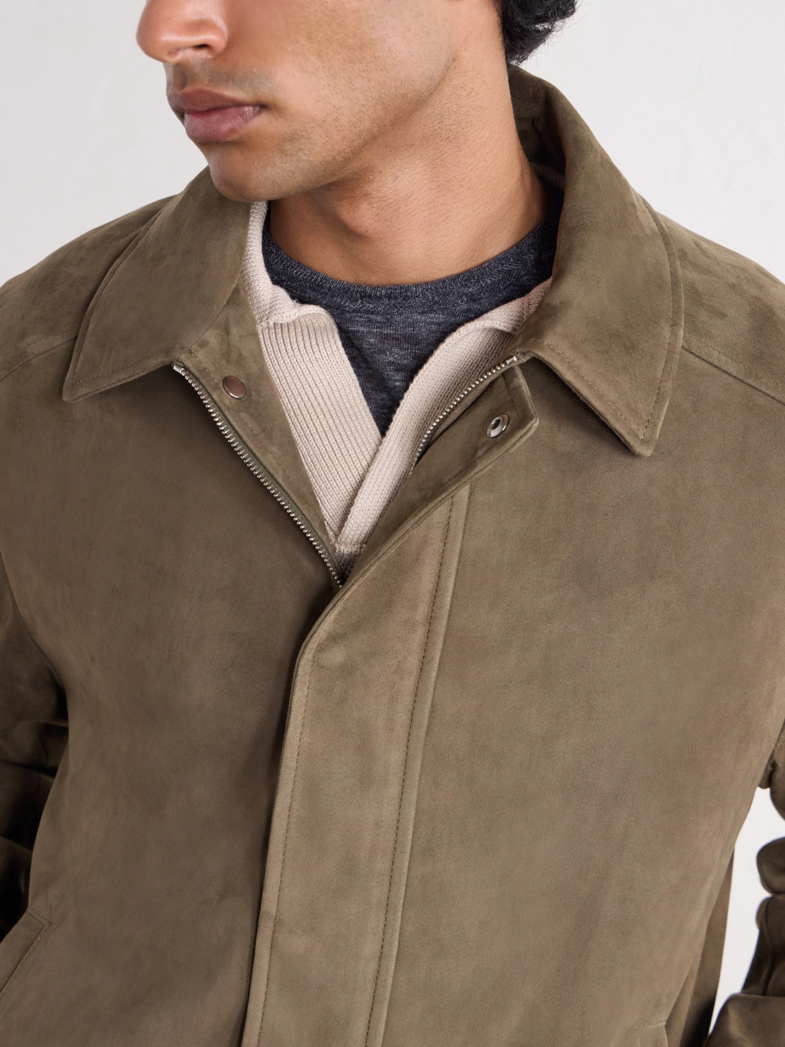 Montedoro Suede Blouson Jacket