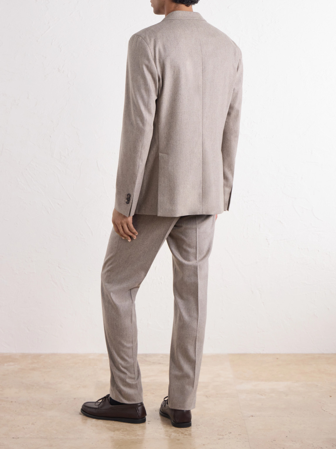 Incotex Wool-Blend Flannel Blazer
