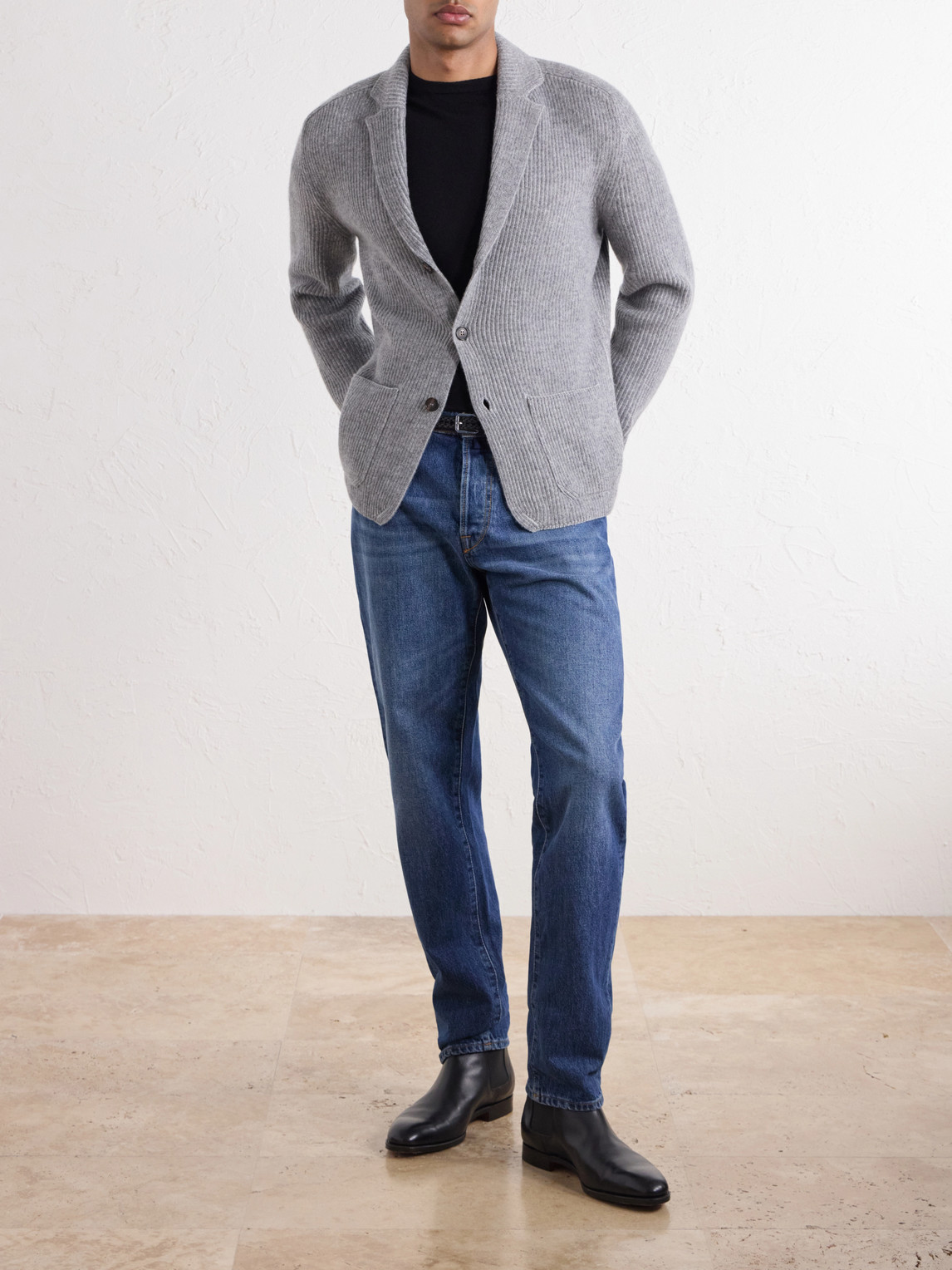 Zanone Ribbed Virgin Blazer