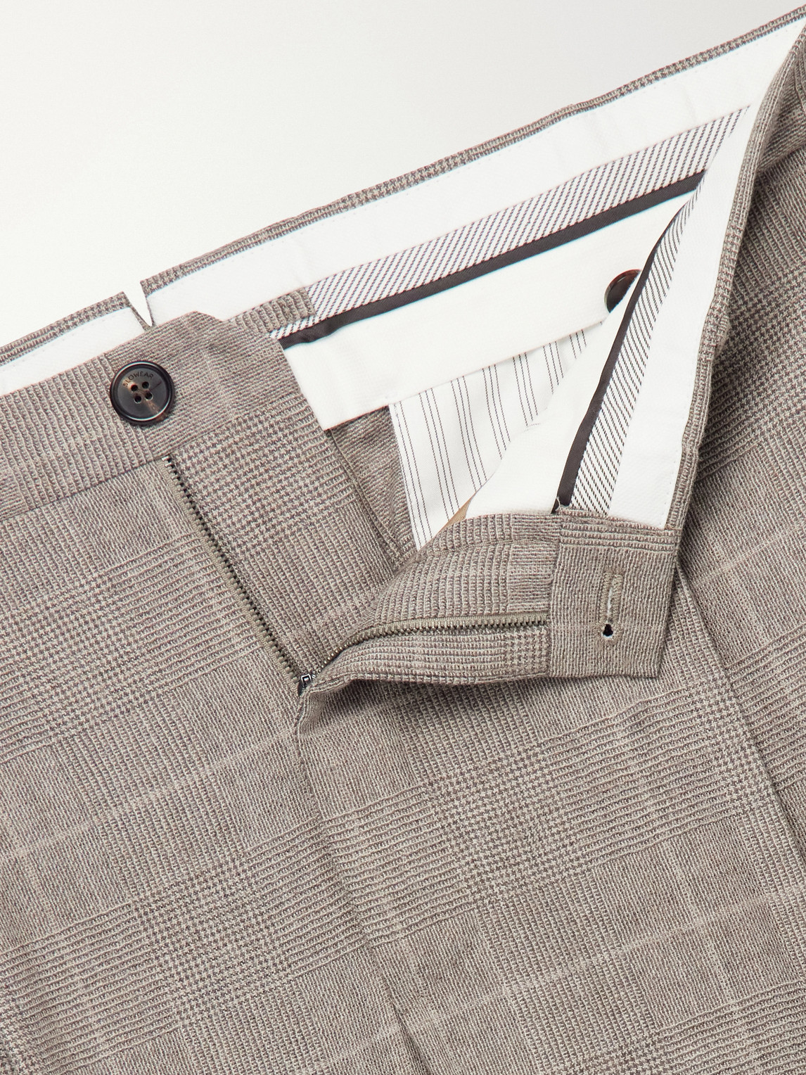 Incotex Tapered Prince Of Wales Checked Wool
