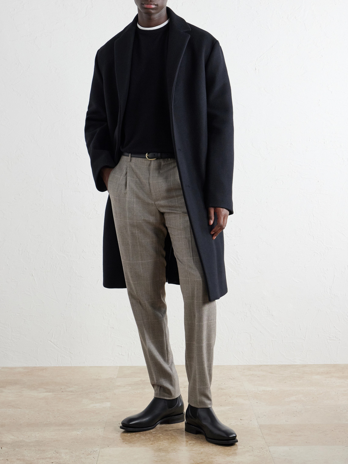 Incotex Tapered Prince Of Wales Checked Wool
