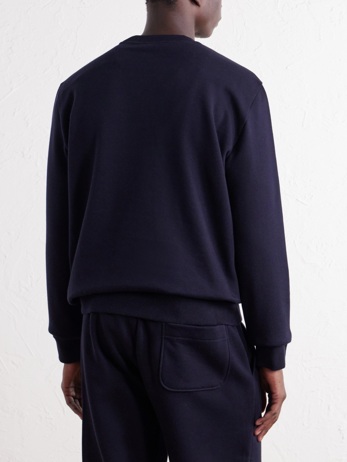 Zanone Cotton And Cashmere-Blend Jersey Sweatshirt