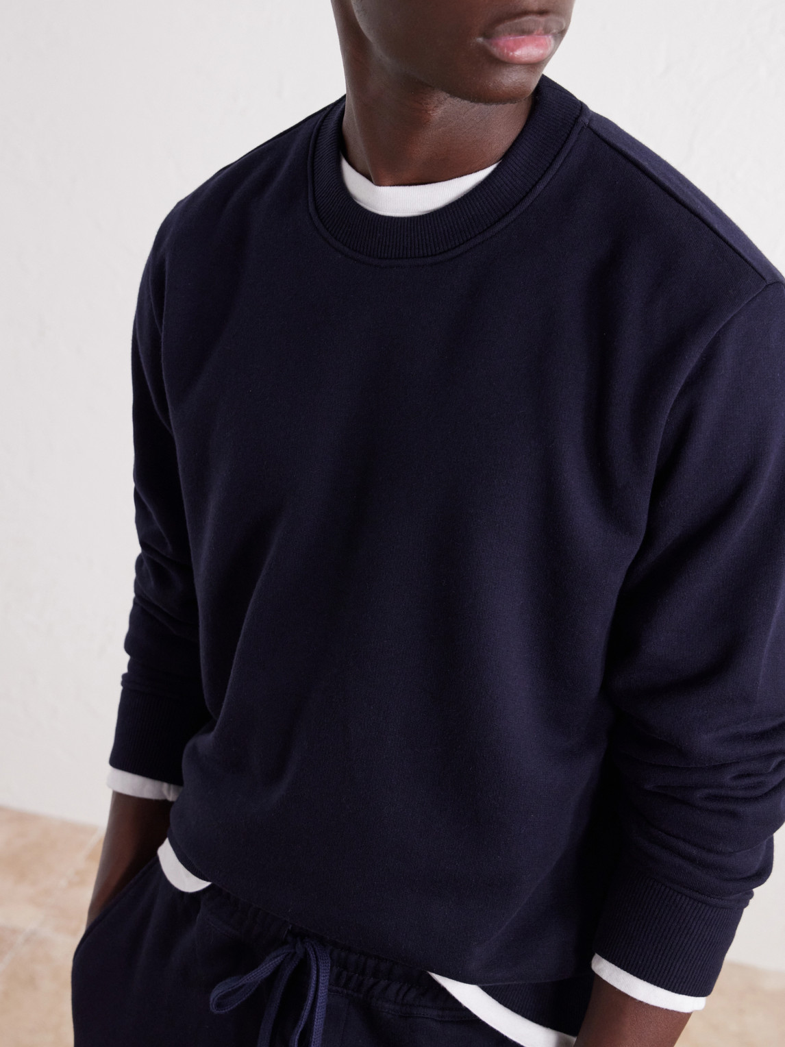 Zanone Cotton And Cashmere-Blend Jersey Sweatshirt