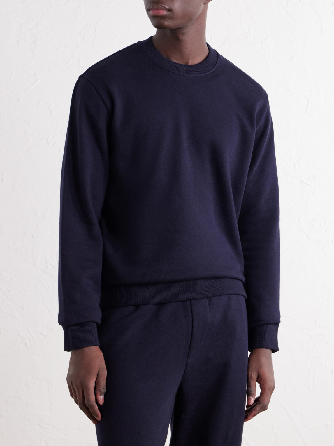 Zanone Cotton And Cashmere-Blend Jersey Sweatshirt