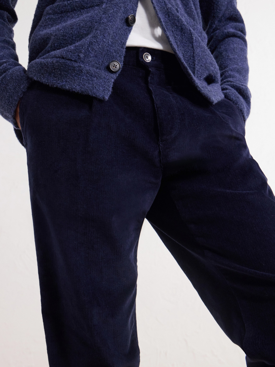 Incotex Straight-Leg Stretch Cotton- Corduroy