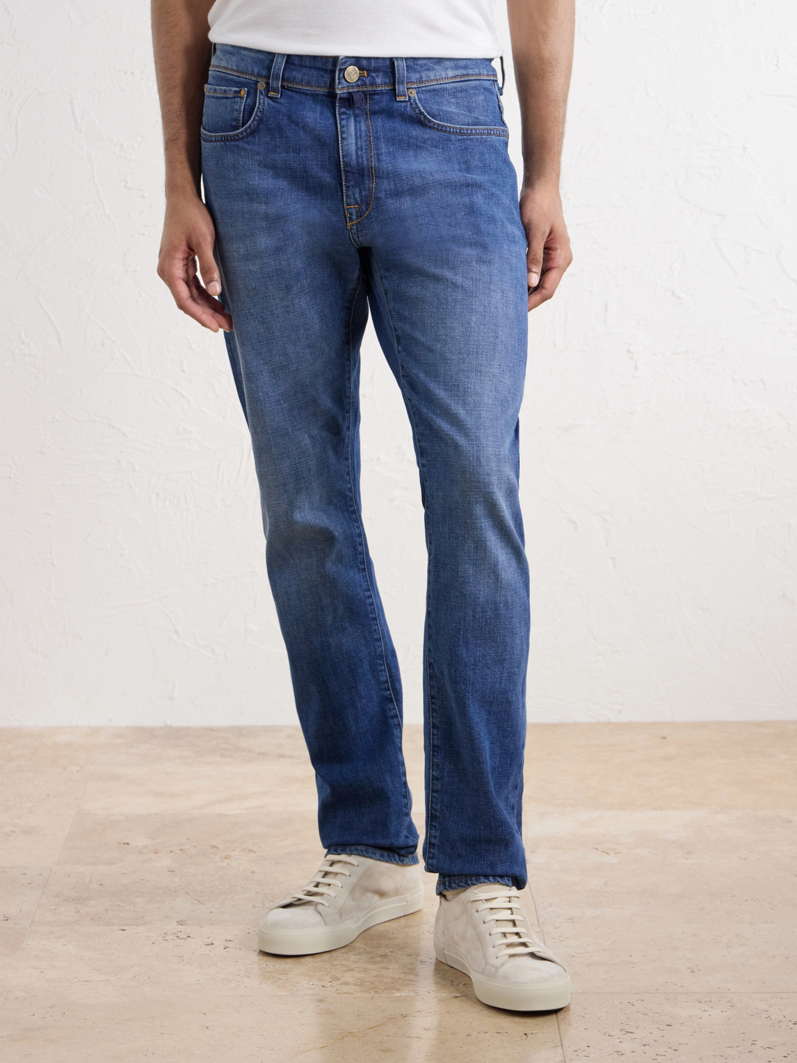 Straight-Leg Stretch Jeans