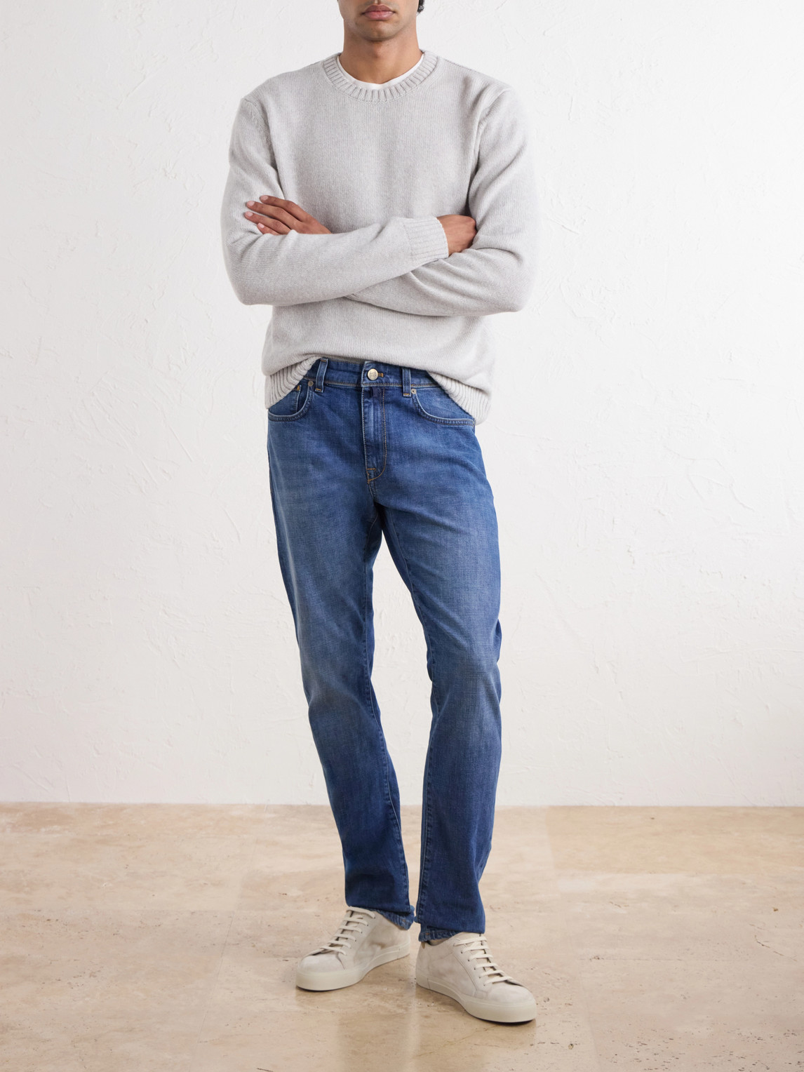 Straight-Leg Stretch Jeans
