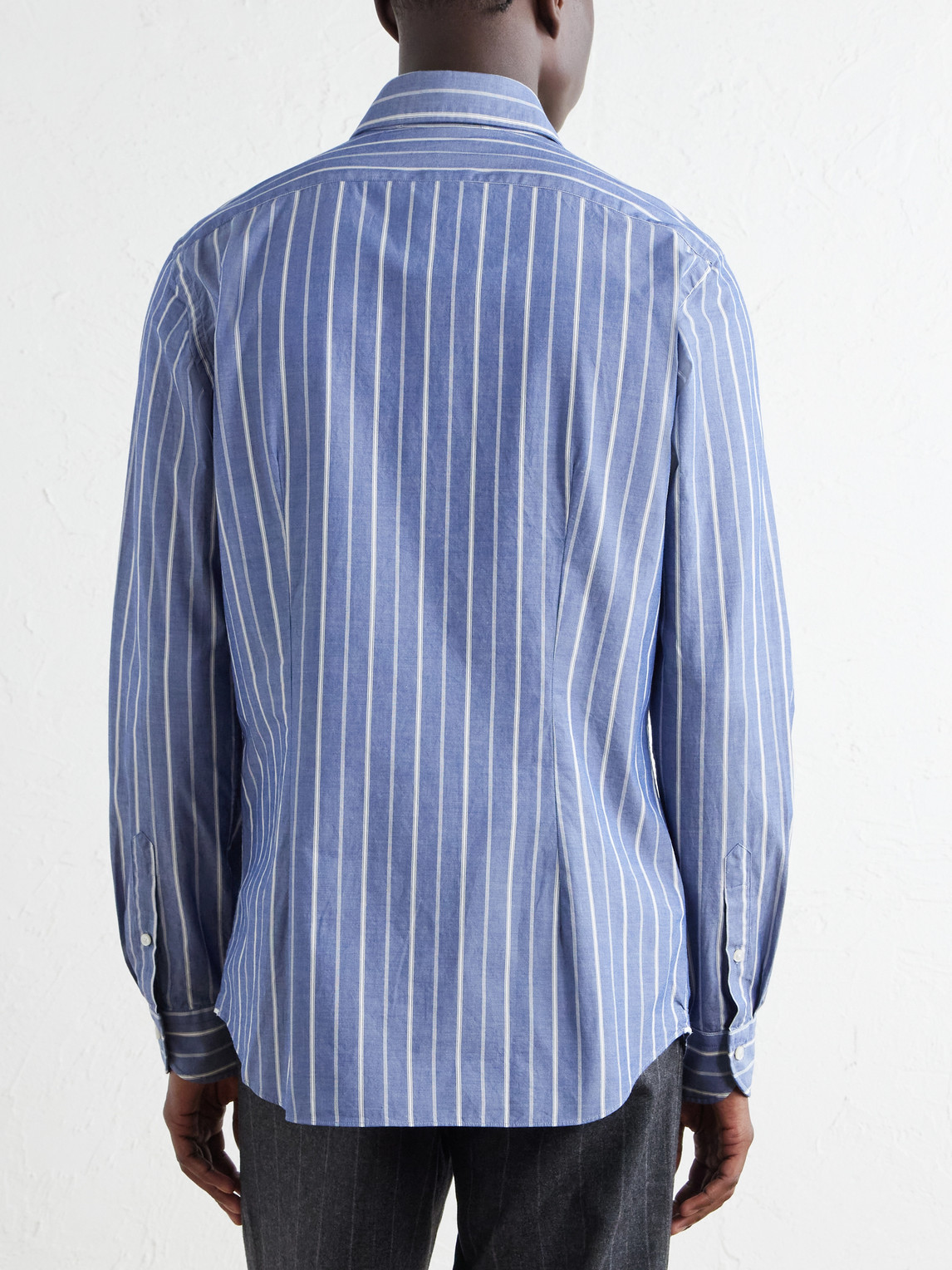 Glanshirt Striped Cotton-Poplin Shirt