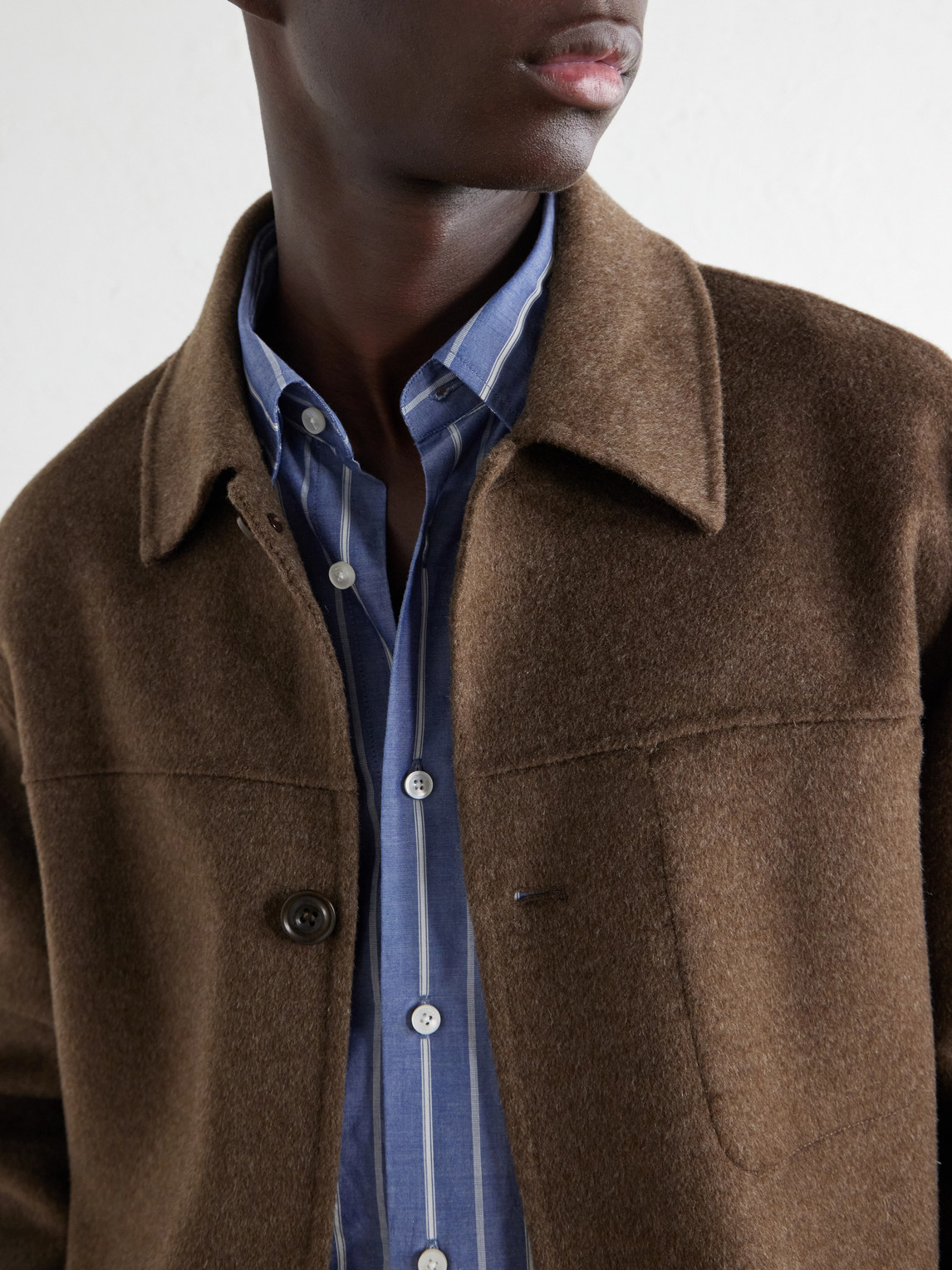 Glanshirt Striped Cotton-Poplin Shirt