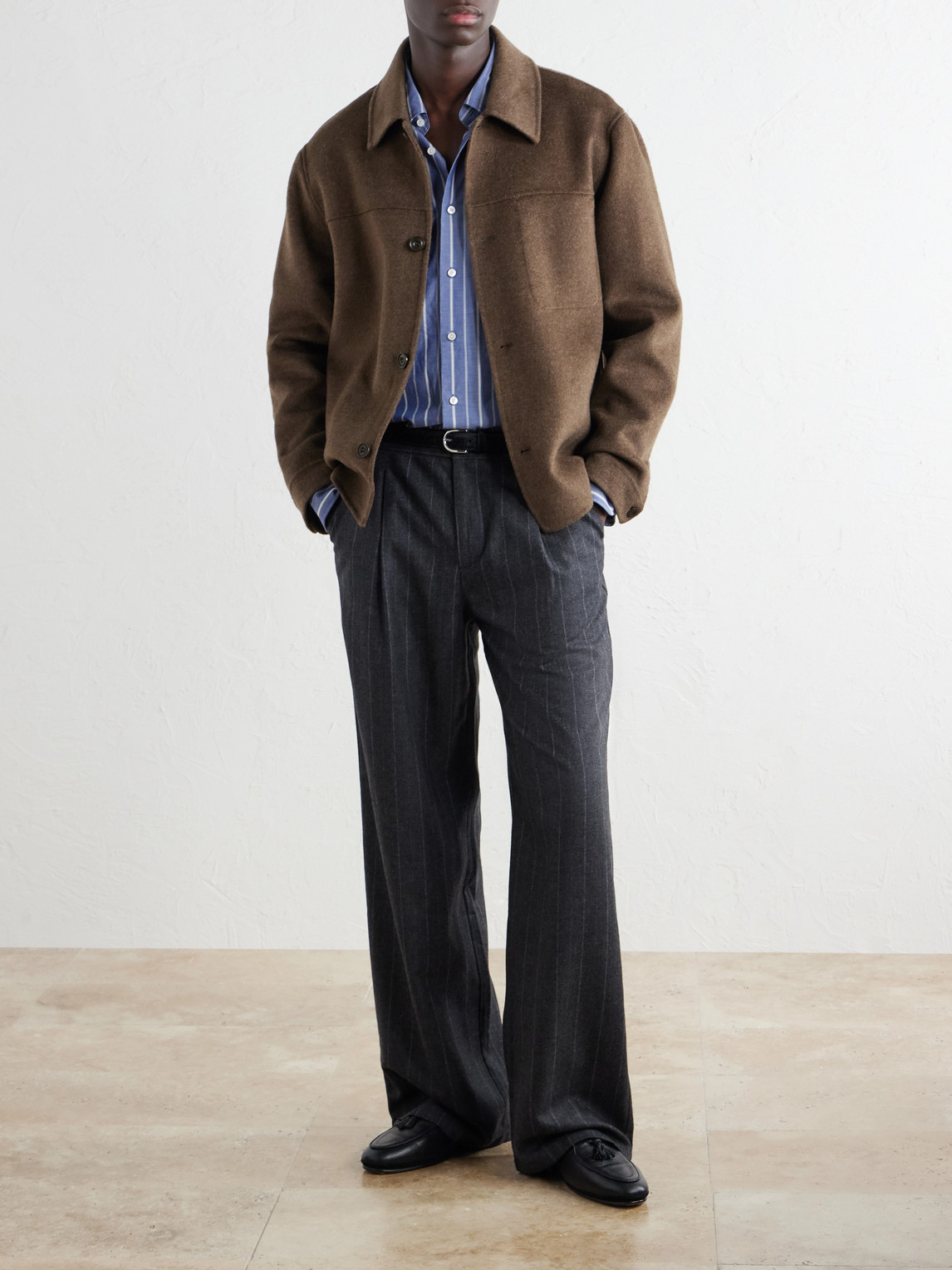 Glanshirt Striped Cotton-Poplin Shirt
