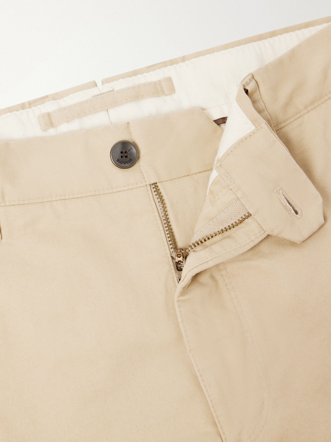 Incotex Straight-Leg Cotton-Blend Twill Trousers