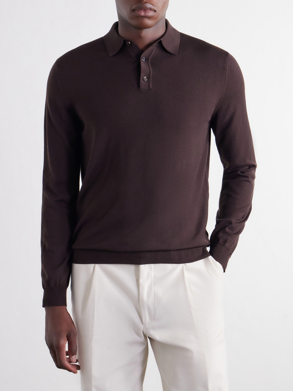 Zanone Slim-Fit Flexwool Polo Shirt