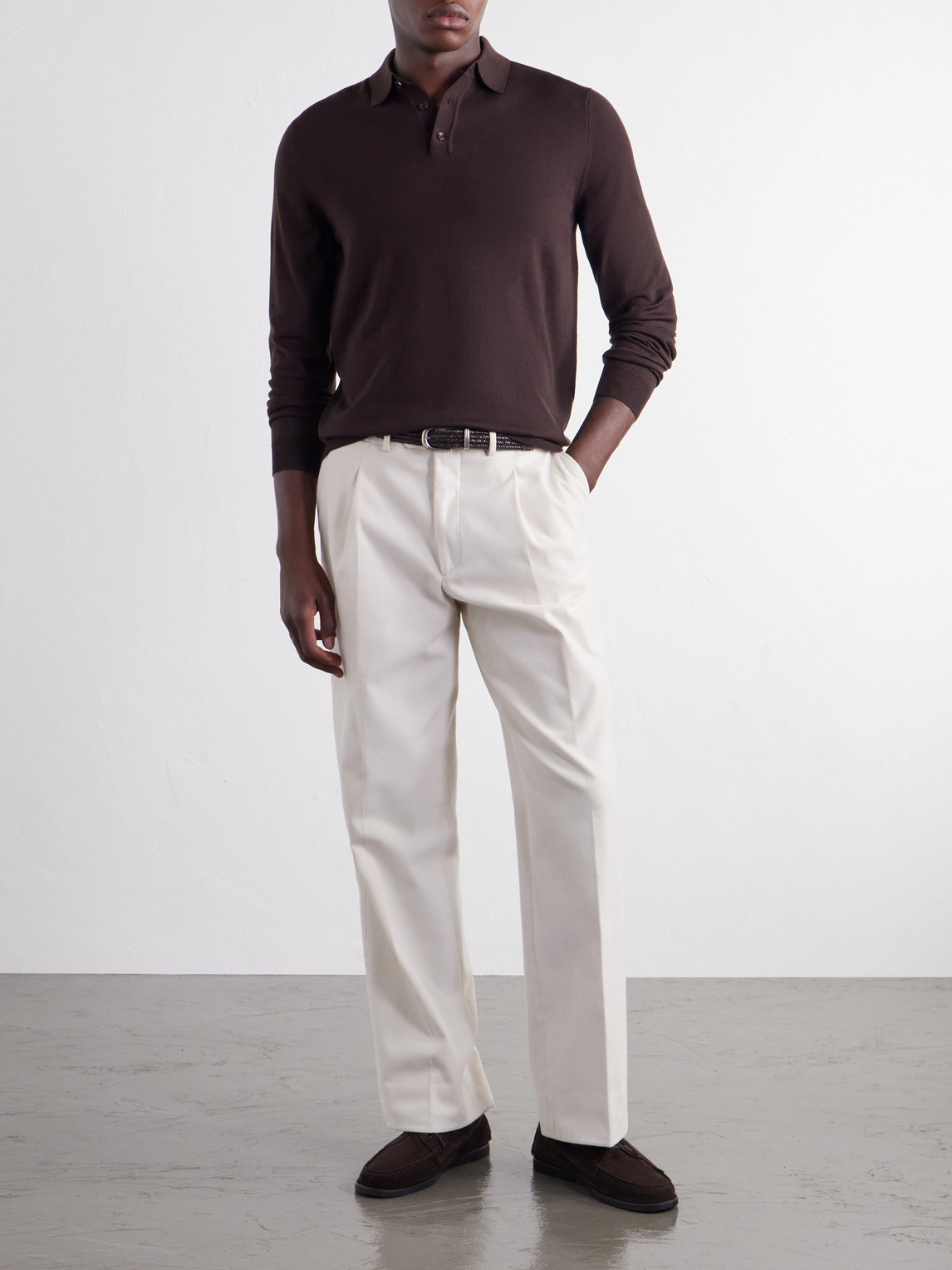 Zanone Slim-Fit Flexwool Polo Shirt