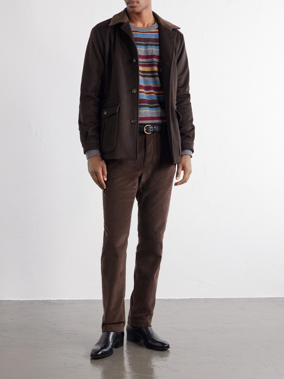 Incotex Straight-Leg Cotton-Blend Corduroy
