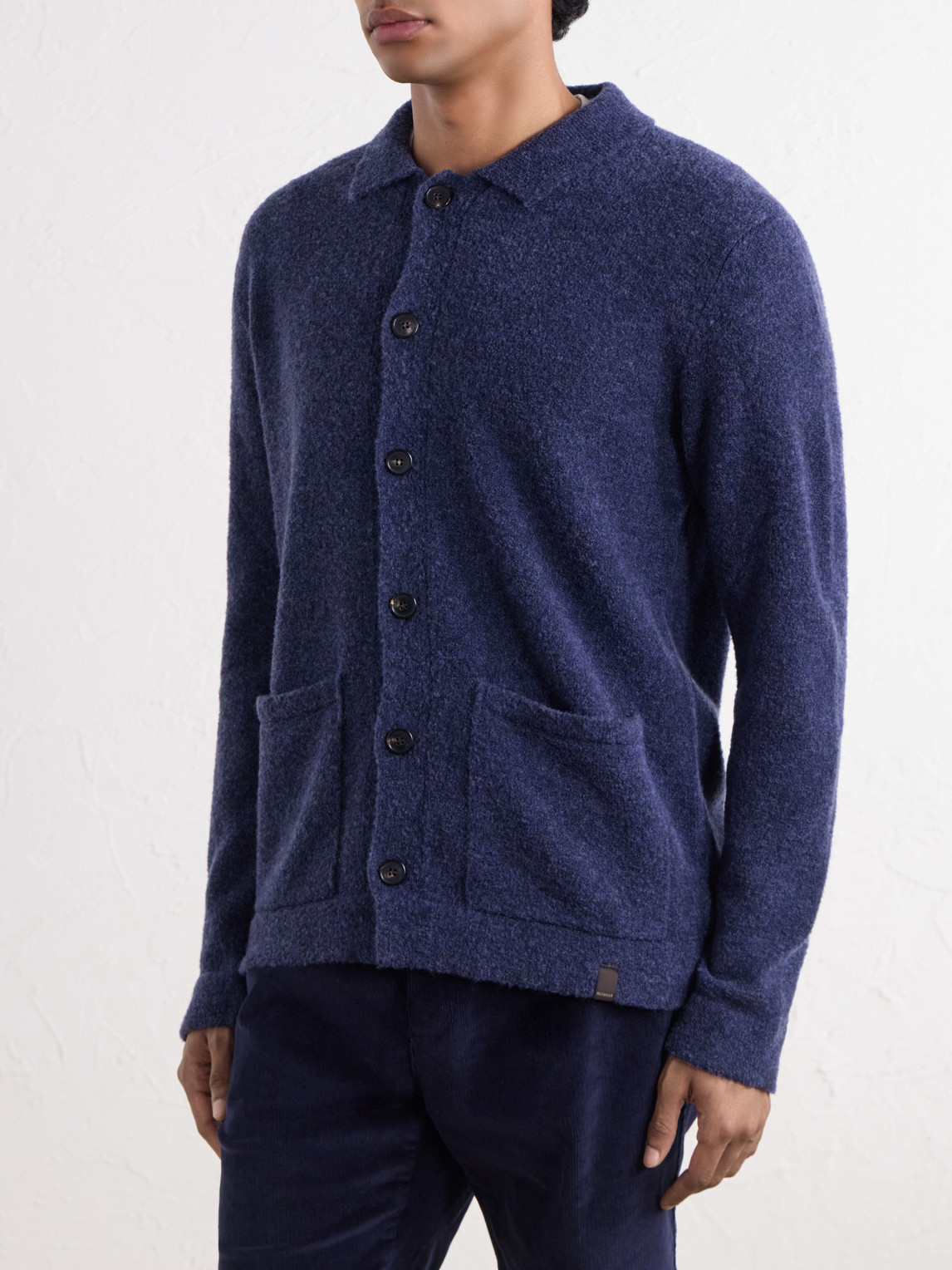 Zanone Bouclé Wool-Blend Cardigan
