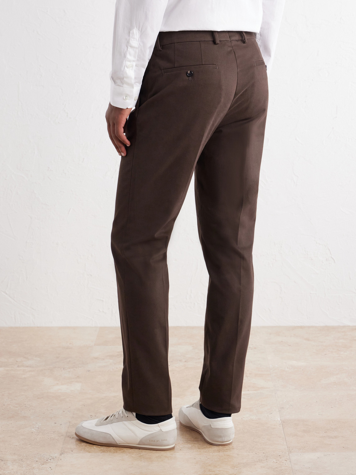 Incotex Tapered Cotton-Blend Twill Trousers