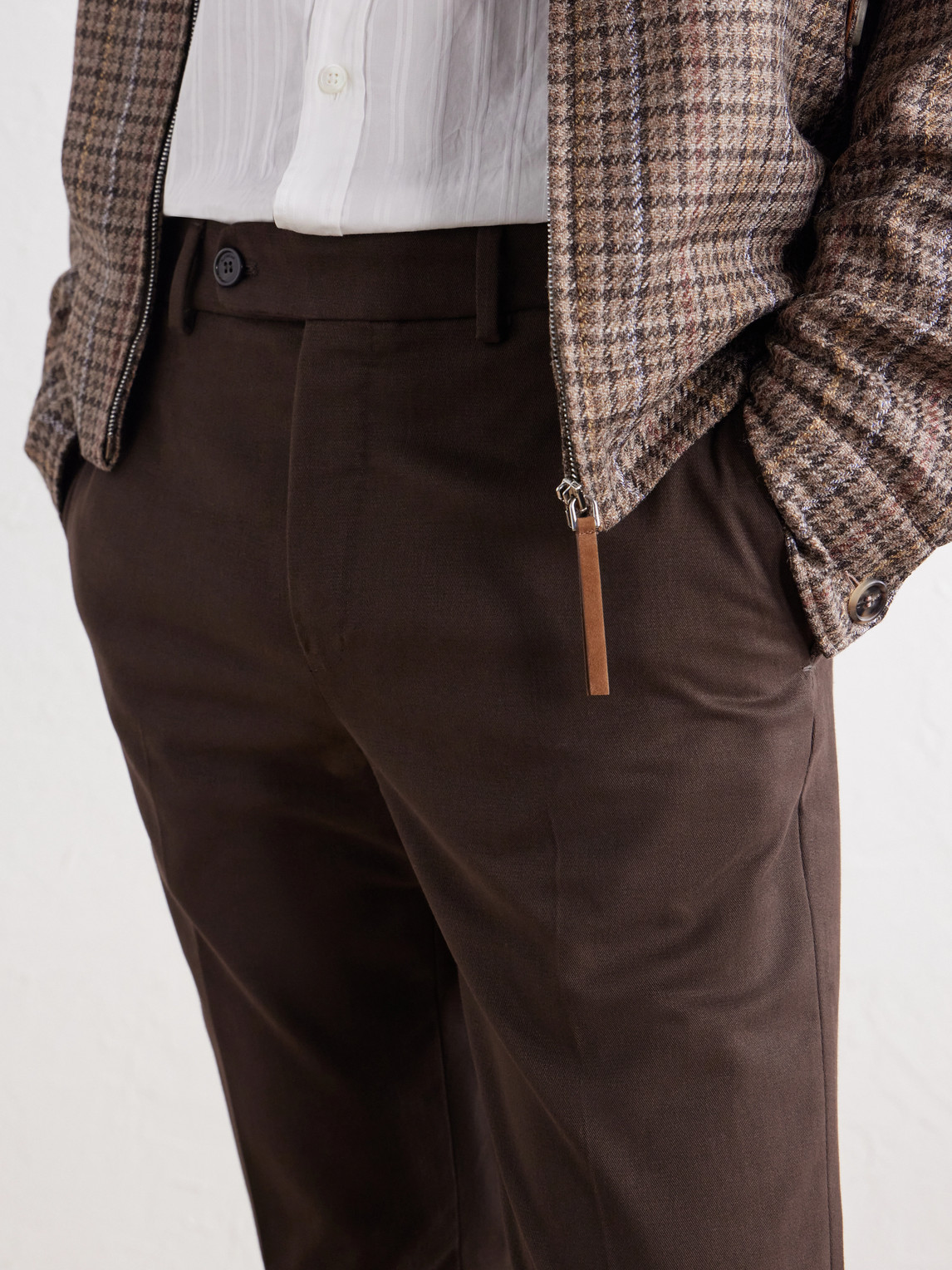 Incotex Tapered Cotton-Blend Twill Trousers