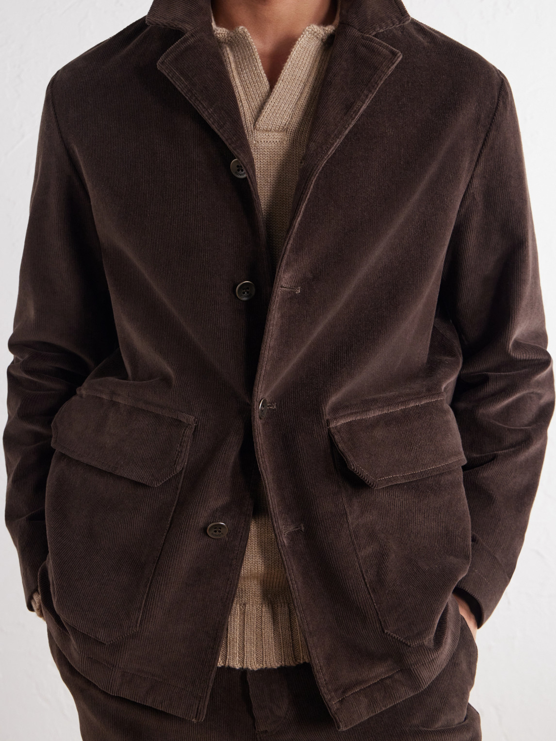 Incotex Stretch-Cotton Corduroy Blouson Jacket