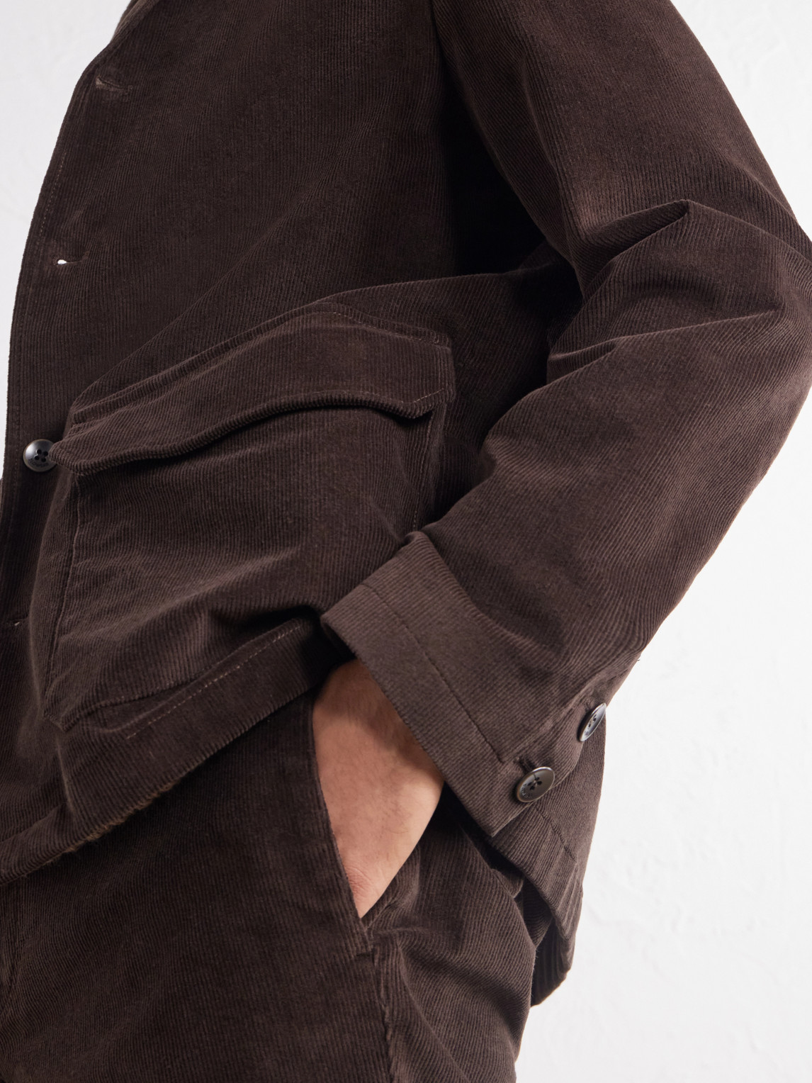 Incotex Stretch-Cotton Corduroy Blouson Jacket