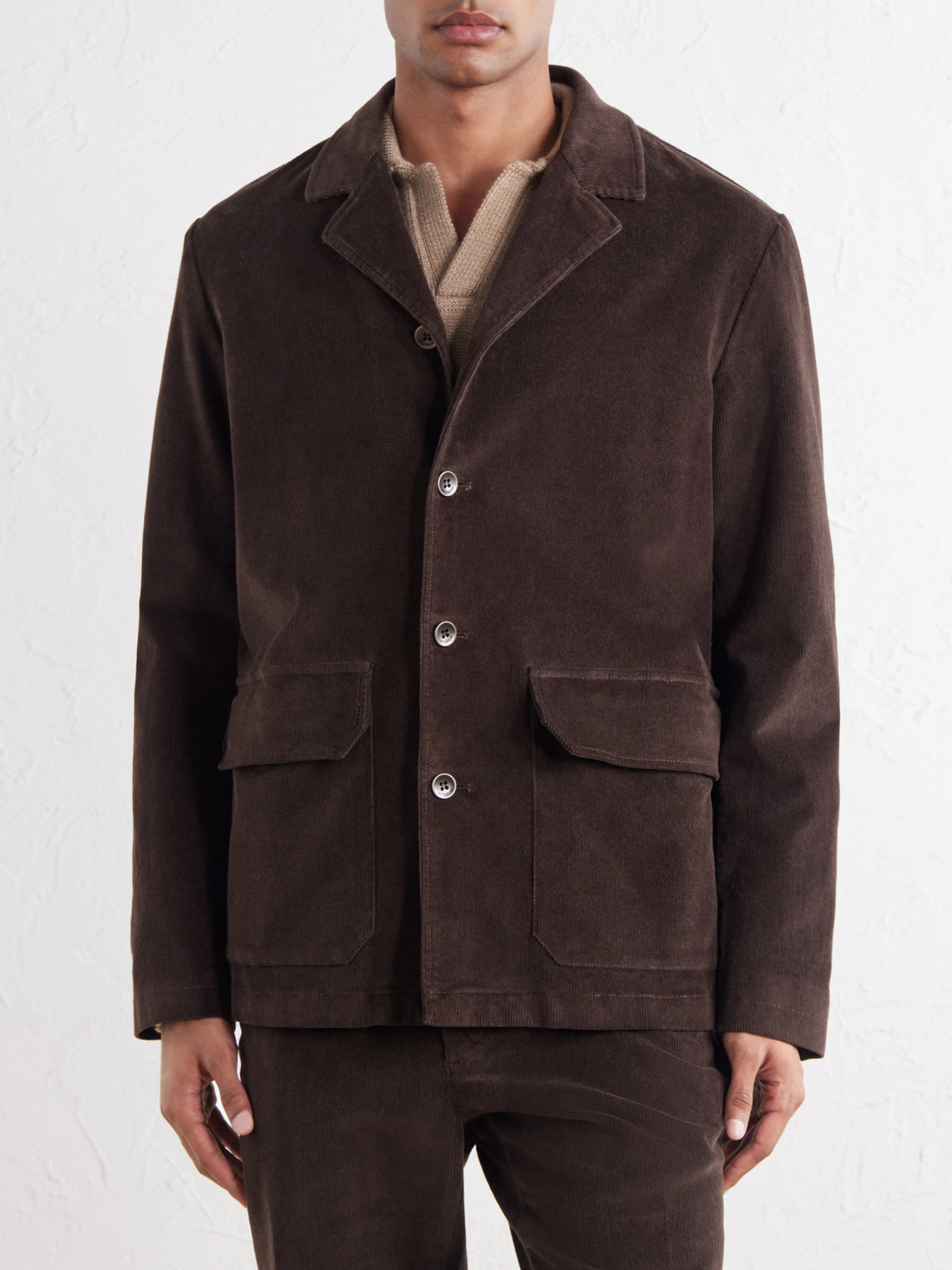 Incotex Stretch-Cotton Corduroy Blouson Jacket