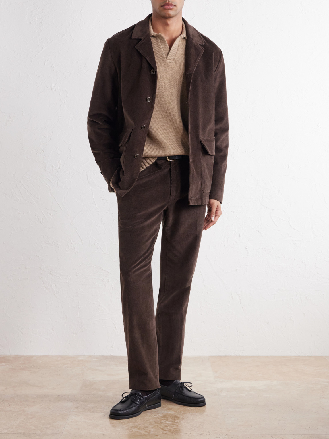 Incotex Stretch-Cotton Corduroy Blouson Jacket
