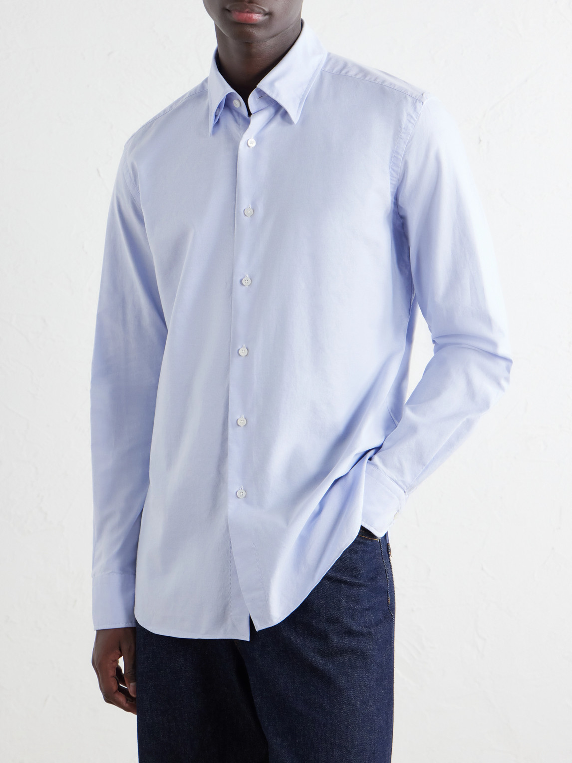Glanshirt Cotton-Oxford Shirt