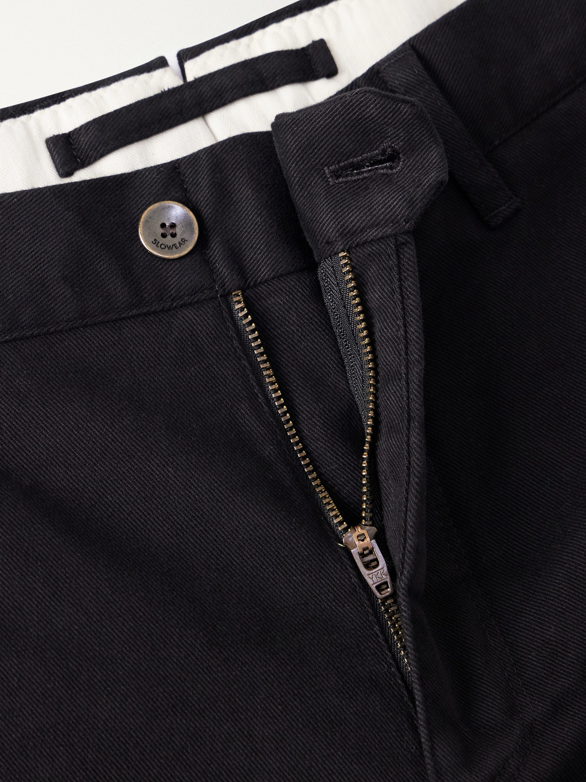 Incotex Straight-Leg Cotton-Blend Twill Trousers