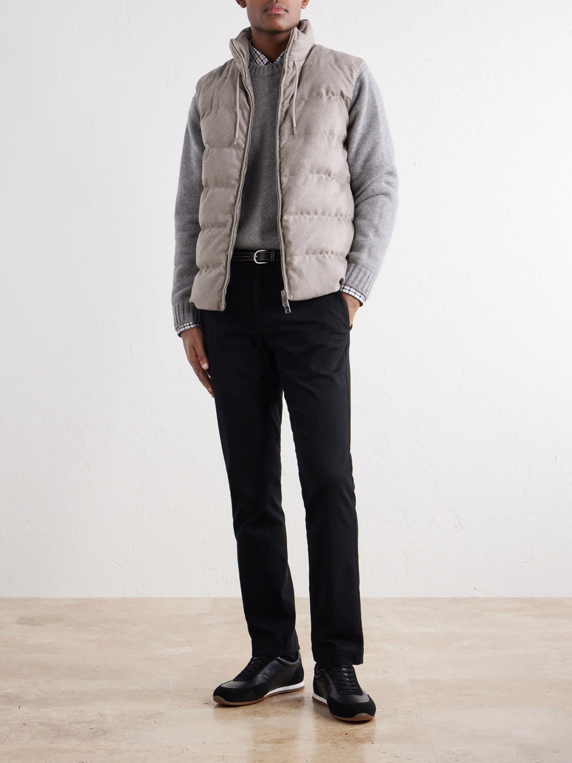 Incotex Straight-Leg Cotton-Blend Twill Trousers