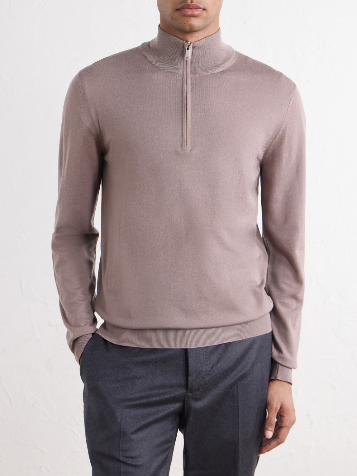 Zanone Flexwool Half-Zip Sweater