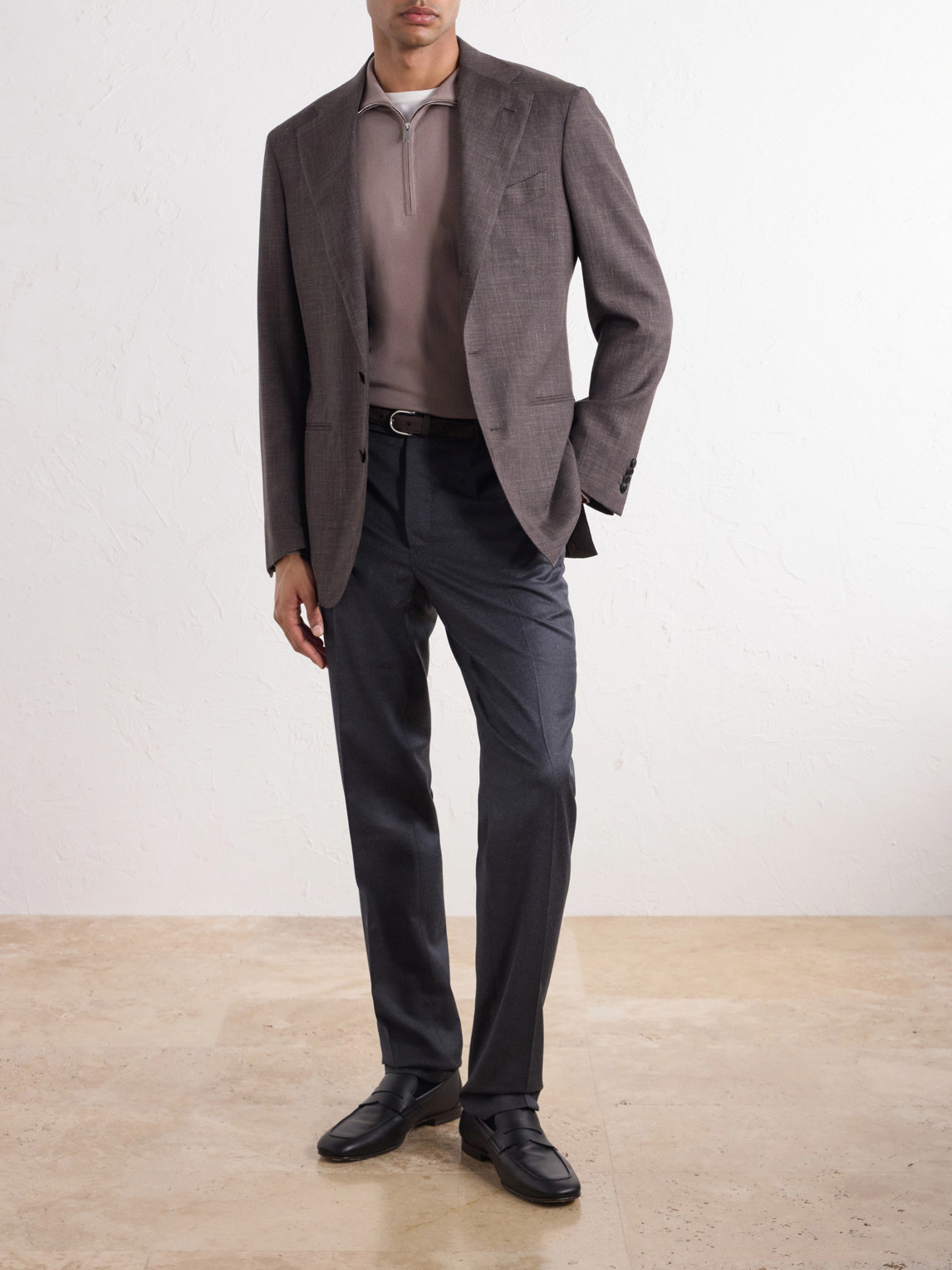 Zanone Flexwool Half-Zip Sweater