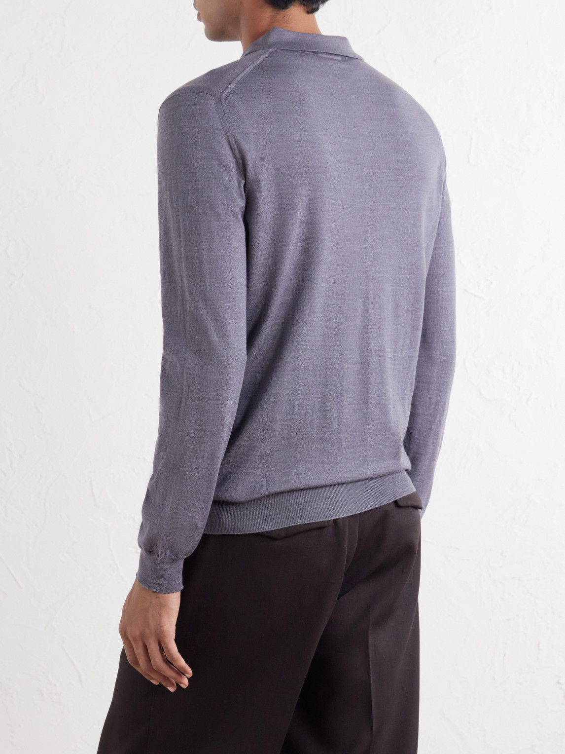 Zanone Slim-Fit Flexwool Polo Shirt
