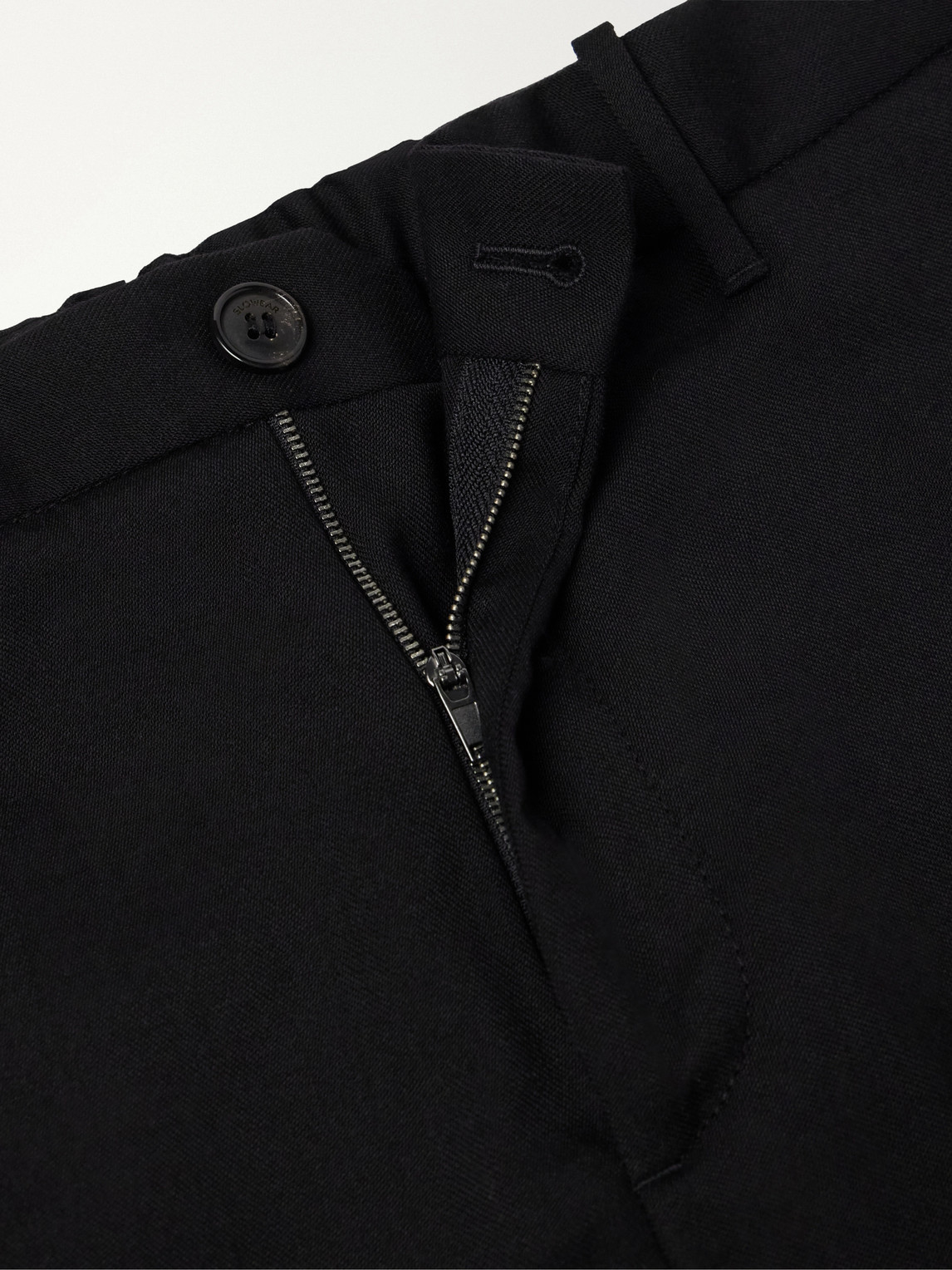 Straight-Leg Wool-Blend Tekno Flannel Trousers